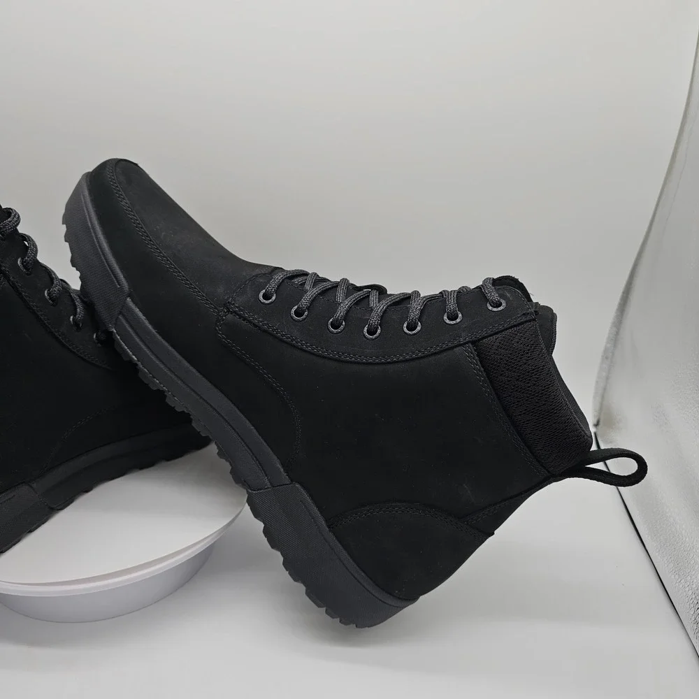 Lems Boulder Summit Boot Waterproof Men's  14 / Women's 15.5  Black (Coal)
